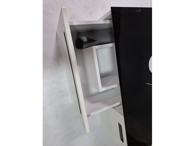Wastafelonderkast met bovenblad en sifonuitsparing - ca. 90x46x40 cm - afbeelding 3 van  4