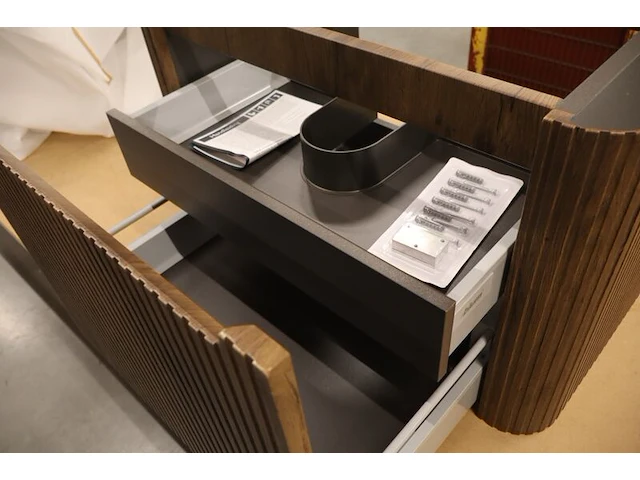 Wastafelonderkast wiesbaden, sulora, bruin eiken - afbeelding 5 van  7