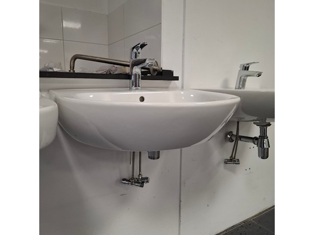 Wastafelset geberit, glans wit - afbeelding 1 van  4