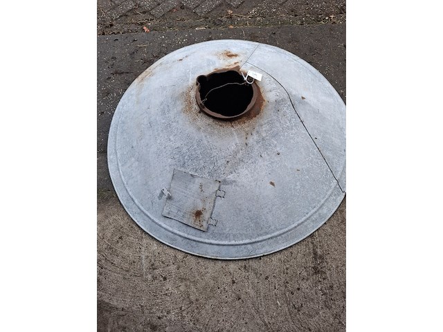 Wasteil met industriële lampenkap - afbeelding 1 van  5