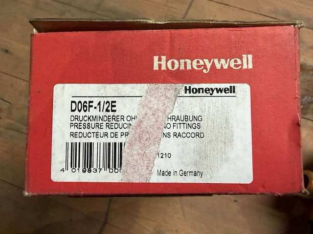 Waterdrukregelaar, honeywell, d06f-1/2e, messing/groen - afbeelding 2 van  5