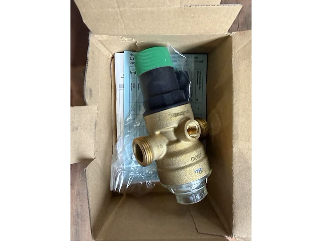 Waterdrukregelaar, honeywell, d06f-1/2e, messing/groen - afbeelding 5 van  5