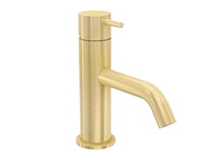 Waterevolution flow brushed light gold wastafelkranen pvd