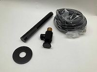 Waterevolution flow handdouche met geïntegreerde uitloop mat zwart - afbeelding 3 van  7