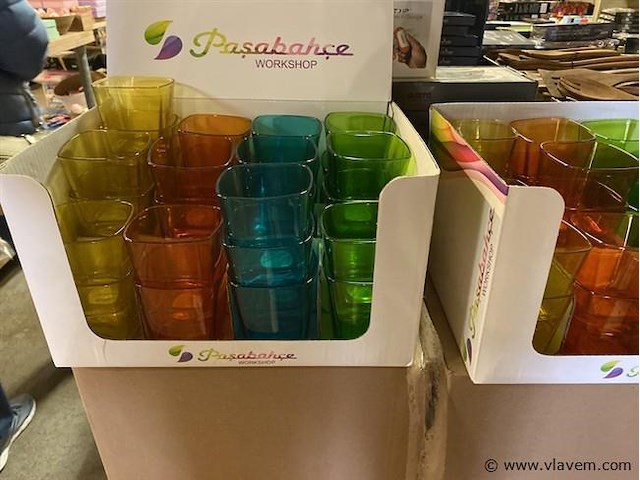 Waterglazen 48 stuks, 4 kleuren - afbeelding 2 van  3