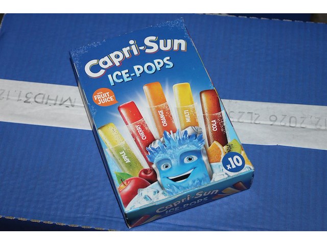 Waterijsjes capri sun ice-pops. doos met 24 x 10 ijsjes. tht 12-2026. - afbeelding 2 van  2