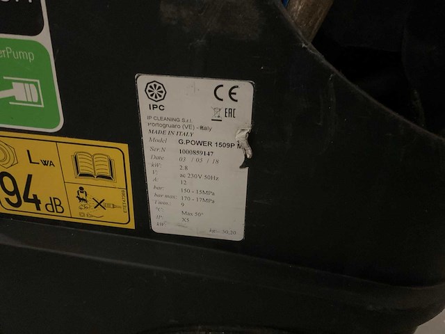 Waterkracht g. power 1509p hogedrukreiniger - afbeelding 3 van  3