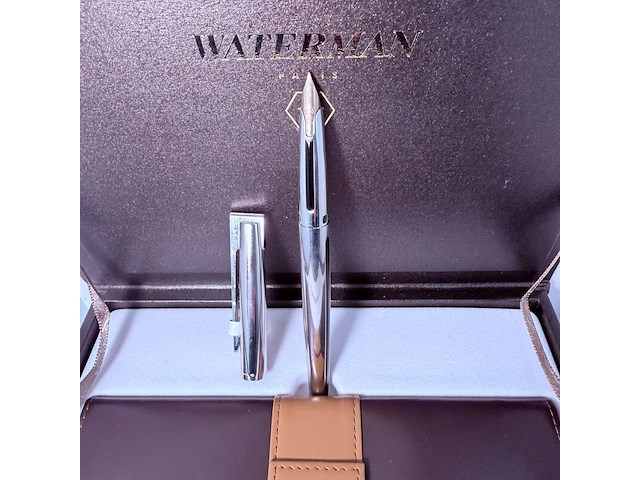 Waterman dg general sterling zilveren vulpen - 18kt nib - afbeelding 1 van  8