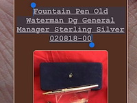Waterman dg general sterling zilveren vulpen - 18kt nib - afbeelding 8 van  8