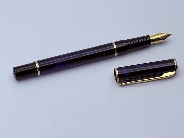 Waterman laureat ii vulpen blue marble - afbeelding 5 van  7
