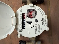 Watermeter met afsluiters, itron, unimag+ q3 2.5, grijs/messing, 2020 - afbeelding 2 van  2