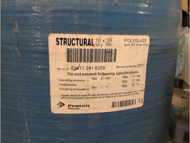 Waterontharderinstallatie, pentair water - afbeelding 3 van  8