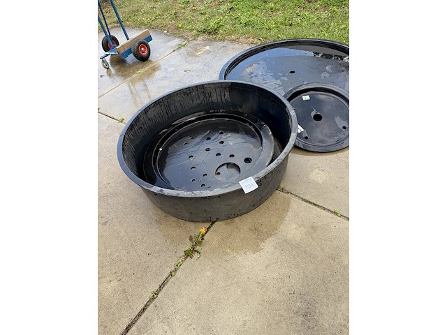 Waterornamentbak, 1 deksel 140 cm, 4 deksels 90 cm, 1 deksel 60 cm - afbeelding 2 van  4
