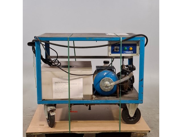 Waterpomp en watertank op transportkar., o.a. leader, o.a. inoxplus 240 - afbeelding 1 van  8