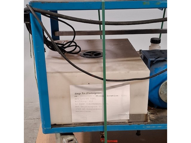 Waterpomp en watertank op transportkar., o.a. leader, o.a. inoxplus 240 - afbeelding 5 van  8