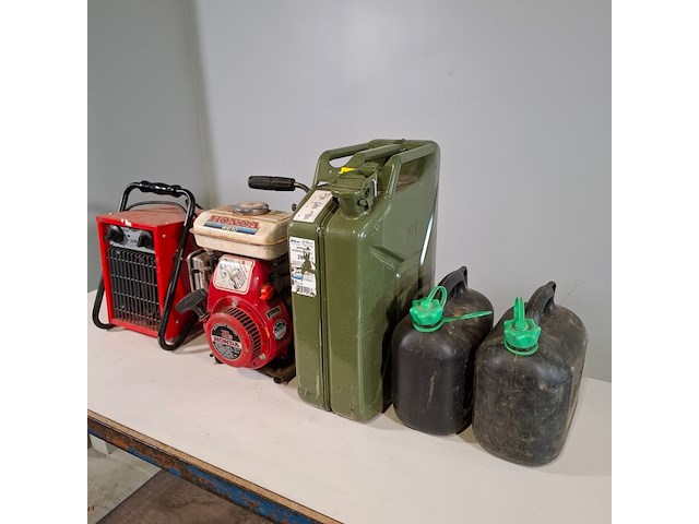 Waterpomp, heteluchtkachel en jerrycans, o.a. kelfort en honda, o.a wb10 - afbeelding 7 van  13