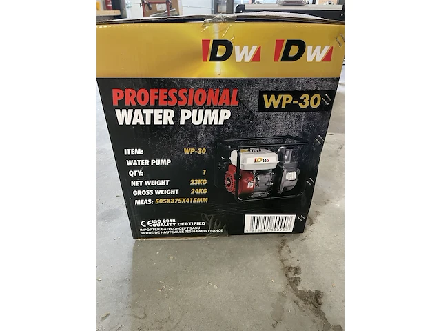 Waterpomp idw wp30, idw, wp30, rood - afbeelding 2 van  3