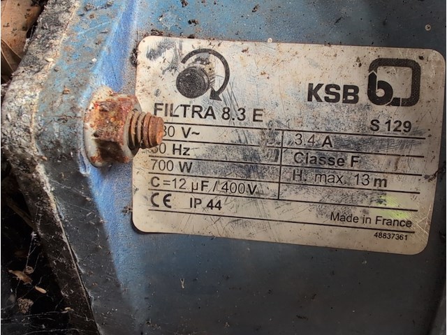 Waterpomp ksw, filtra 8.3e - afbeelding 3 van  4