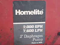 Waterpomp op benzine, homelite, 111dp2-b, rood, inclusief 4x waterslang - afbeelding 3 van  18
