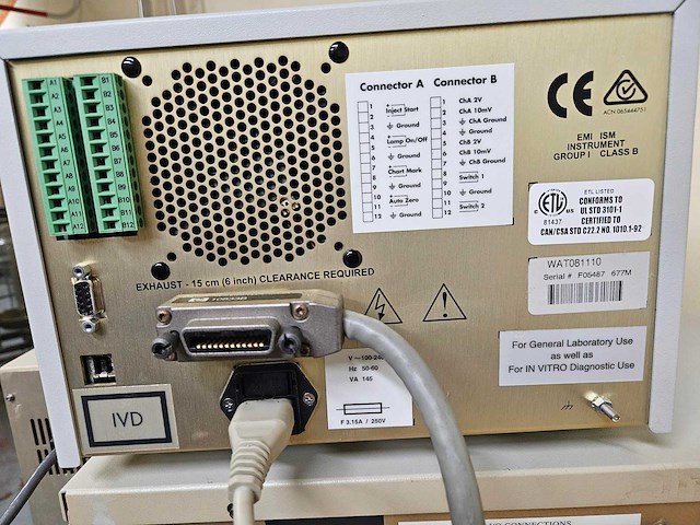 Waters alliance - 2695 2487 hplc uv detektor - uv detektor, gekoelde autosampler en kolomoven - 2005 - afbeelding 9 van  11