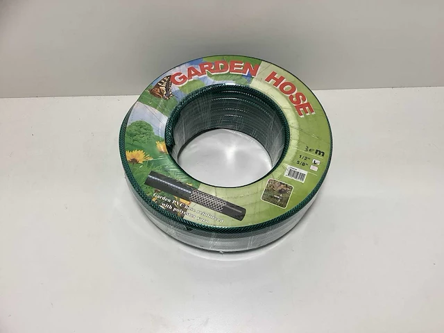 Waterslang - 30m - 1/2” - pvc & polyester - afbeelding 1 van  6