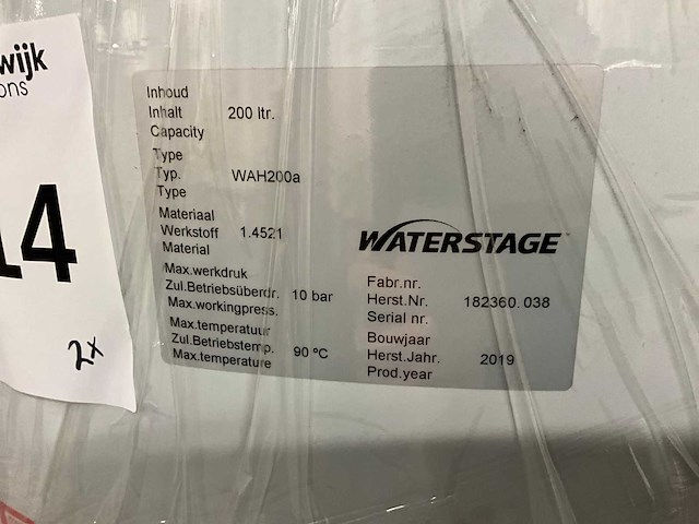 Waterstage wah200a boilervat (2x) - afbeelding 4 van  4
