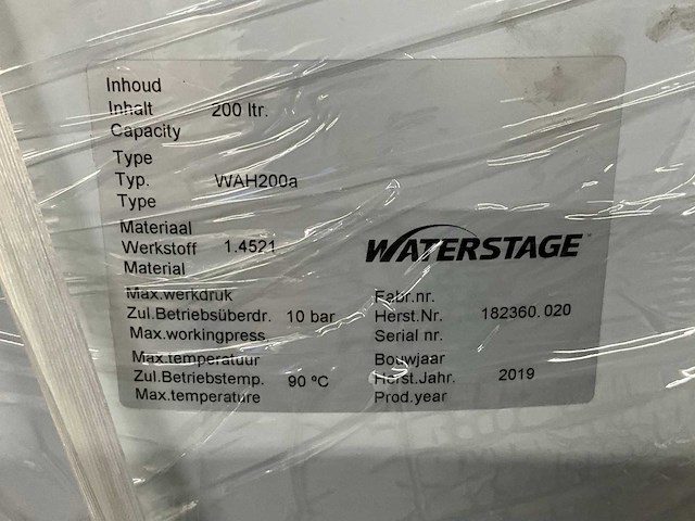 Waterstage wah200a boilervat - afbeelding 3 van  3