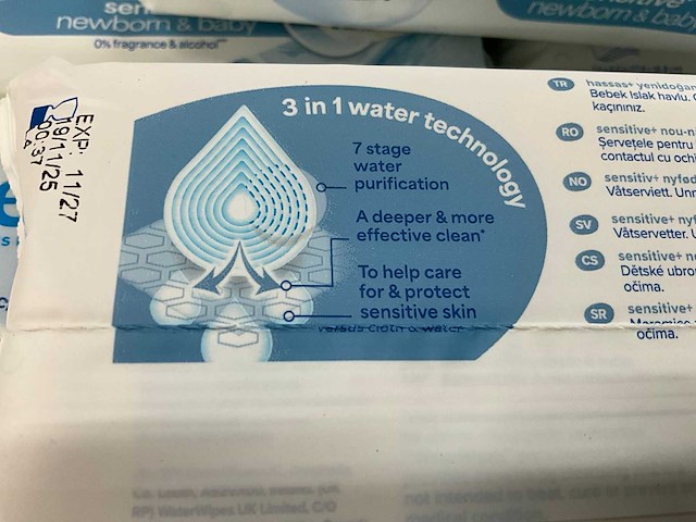 Waterwipes 3 in 1 partij vochtige doekjes - afbeelding 1 van  1