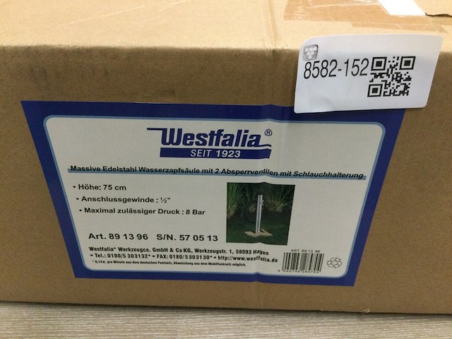 Waterzuil rvs 75 cm hoog, westfalia wasserwelten, 891396 - afbeelding 2 van  4