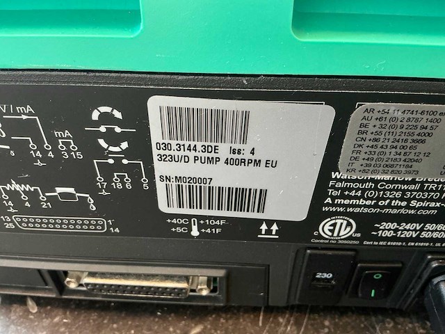 Watson marlow 323u/d peristaltische doseringspomp (2x) - afbeelding 5 van  5