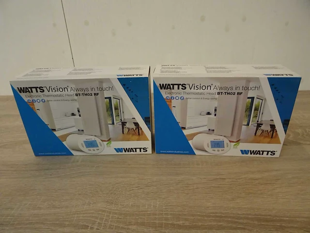 Watts - vision bt-th02 rf - radiatorthermostaatknop (2x) - afbeelding 1 van  1