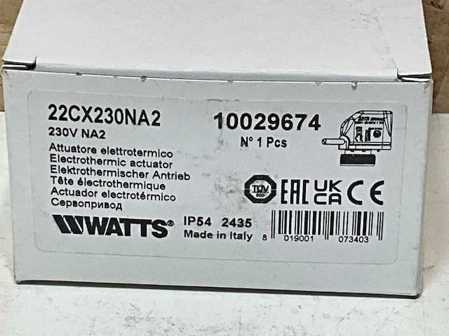 Watts 22cx230na2 servomotor 230v (7x) - afbeelding 3 van  3