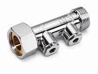 Watts keerklep wf dn15 aftap 1/4" + controleoptie chroom (25x) - afbeelding 1 van  6