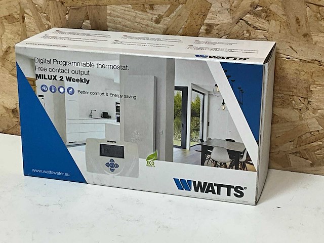 Watts milux prestige klokthermostaat - afbeelding 1 van  5