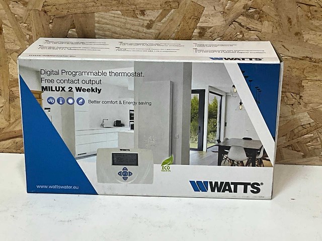 Watts milux prestige klokthermostaat - afbeelding 2 van  5