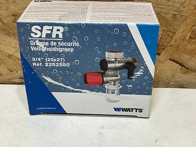 Watts overstortventiel sfr 3/4" binnendraad x buitendraad 7 bar 10 kw - afbeelding 2 van  3