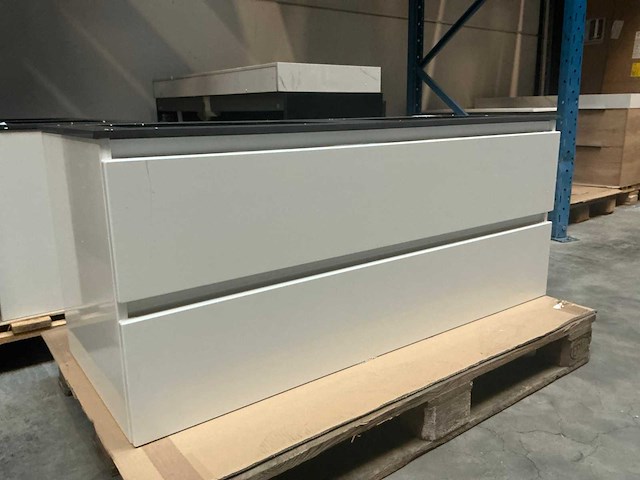 Wavedesign lucido base wit badmeubel 120cm - afbeelding 1 van  7