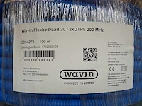 Wavin - flexbedraad 20 - voorbedrade flexbuis 100 mtr 2x utp5 200mhz - afbeelding 2 van  2