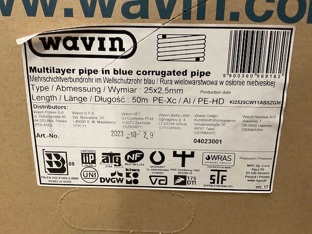 Wavin - tigris - 25x2.5mm - doos á 50m meerlagenbuis met mantel - afbeelding 3 van  3