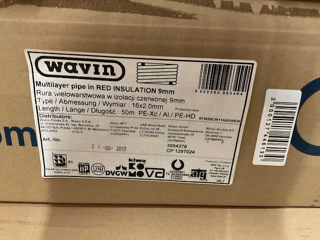 Wavin 20x2.25mm doos á 50m meerlagenbuis met isolatiemantel - afbeelding 3 van  3