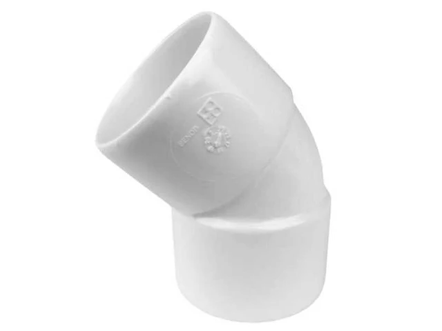 Wavin wadal - pvc bocht 45° (60x) - afbeelding 1 van  3