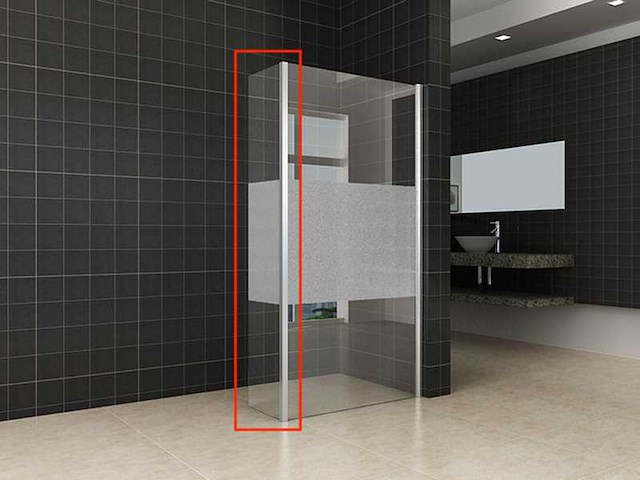 Wb - 20.3802 - 2x zijwand met hoekprofiel 30x200 cm - afbeelding 1 van  6