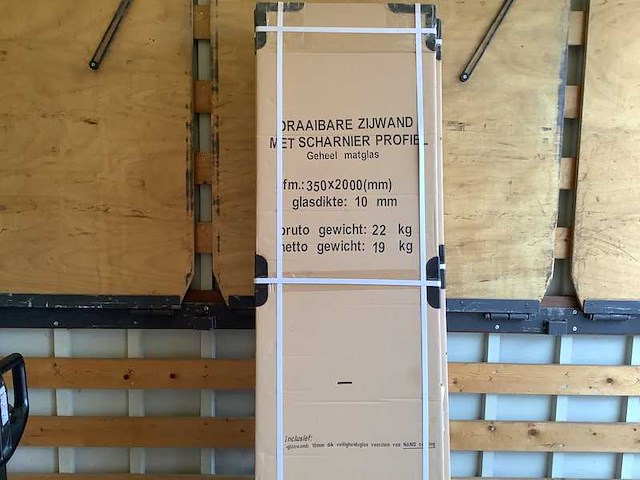 Wb - 20.3949 - 2x draaibare zijwand met scharnier profiel rechts - afbeelding 2 van  5