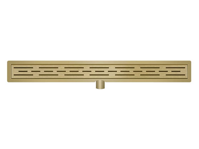 Wb - 33.4610 - douchegoot 70x7 cm geborsteld messing - afbeelding 1 van  5