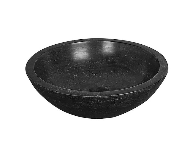 Wb - 39.3520 - hardstenen opzetwastafel rond 40x12 cm - afbeelding 1 van  6