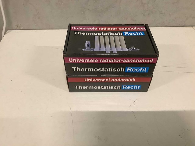 Wb - 43.3533 - radiator aansluitset haaks chroomrecht (2x) - afbeelding 1 van  3