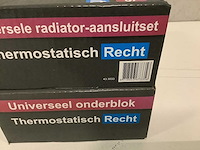 Wb - 43.3533 - radiator aansluitset haaks chroomrecht (2x) - afbeelding 2 van  3