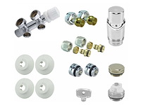 Wb - 43.3536/43.3534 - radiator onderblokken haaks chroom links (2x) - afbeelding 2 van  7