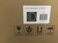 Wb - giro 38.4401 - spiegel rond 80 cm + led. - afbeelding 3 van  4