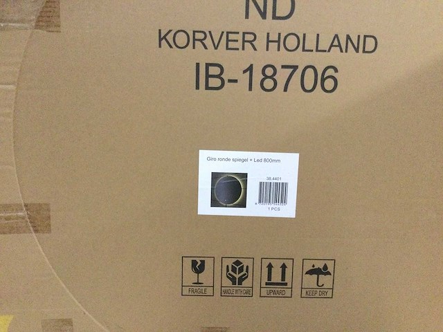 Wb - giro 38.4401 - spiegel rond 80 cm + led. - afbeelding 3 van  4